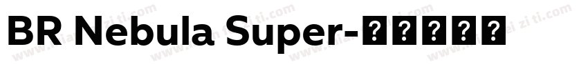 BR Nebula Super字体转换